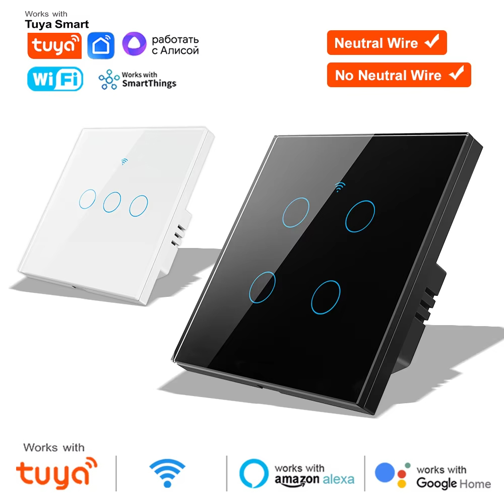 Smart Light Switch Wifi - 1 2 3 4 Gang WiFi