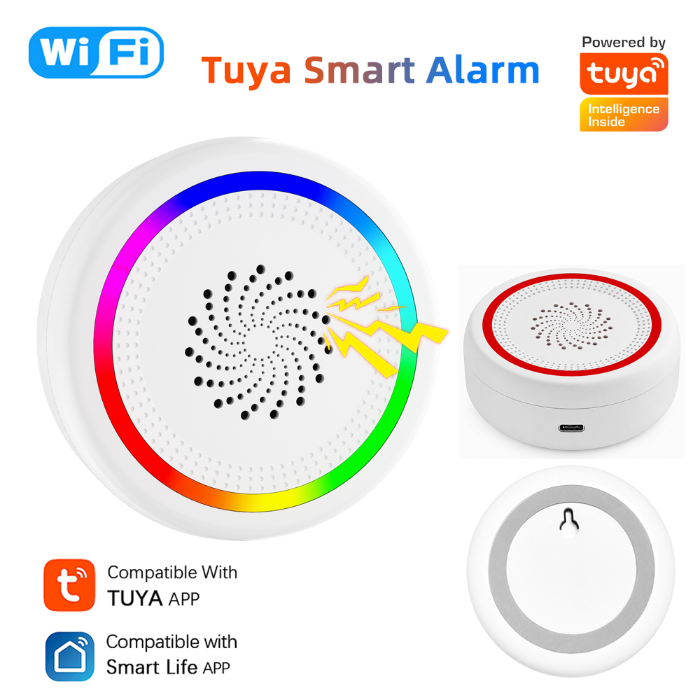Smart Light Switch Wifi - Tuya WiFi Siren Intelligence Audible And