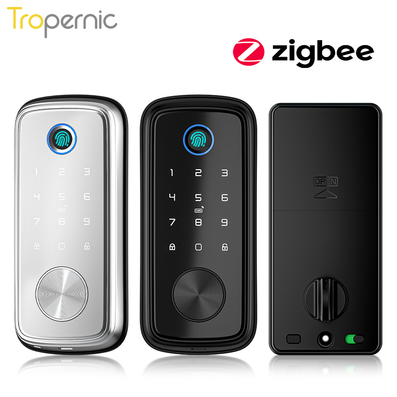 Smart Door Lock Wifi - Tuya Zigbee Door Deadbolt Locks Biometric