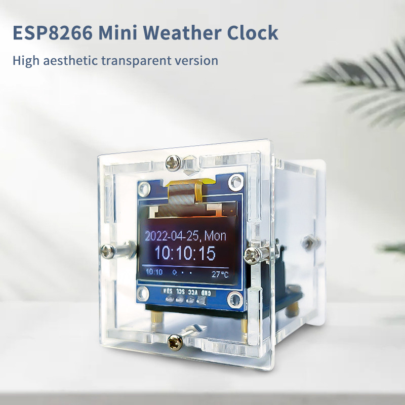 ESP8266 Mini Weather Clock Kit - Electronics Project Kit 评论和价格