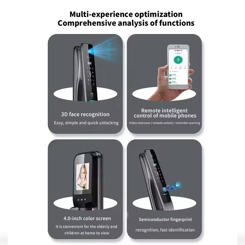 HX5 Smart Door Lock 3D Face Re - Smart Door Lock Wifi 评论和价格