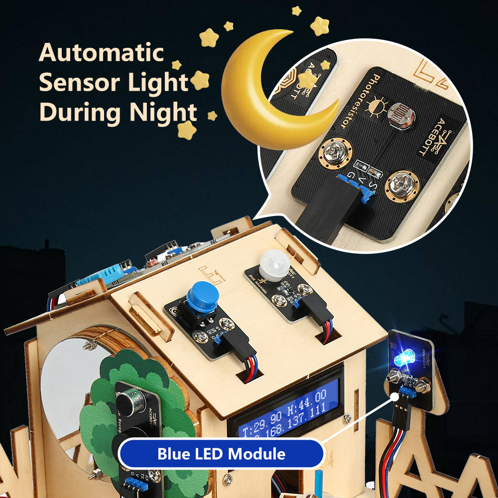 ACEBOTT Smart Home STEM STEAM  - Esp32 Smart Home Kit 评论和价格