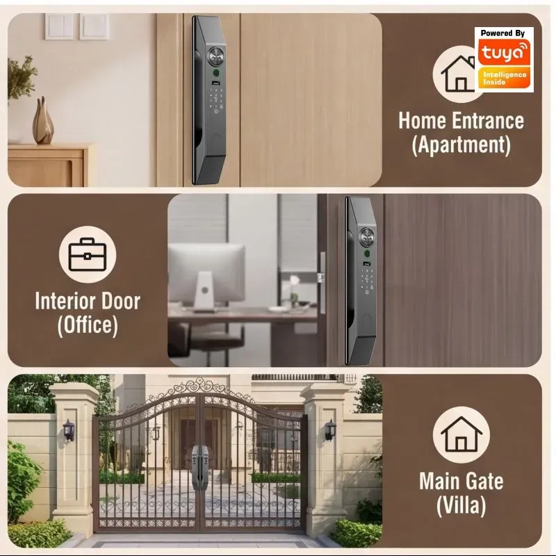 Multilingual Facial Recognitio - Smart Door Lock Wifi 评论和价格