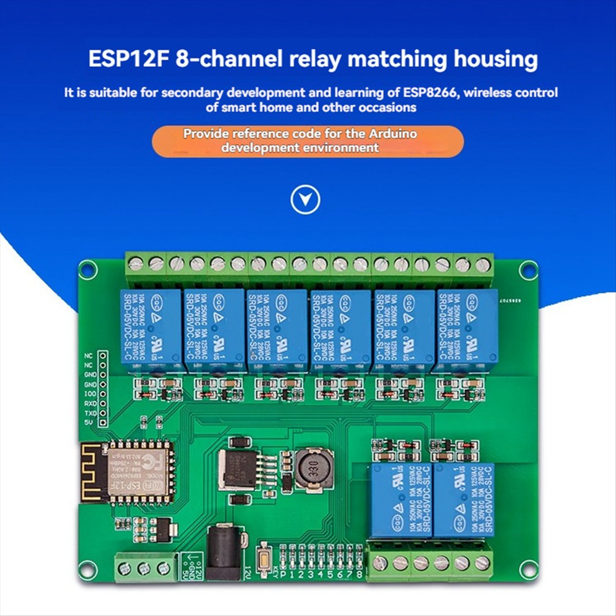 A99X 8-CH Relay Module DC12-24 - Esp8266 Relay Module 评论和价格