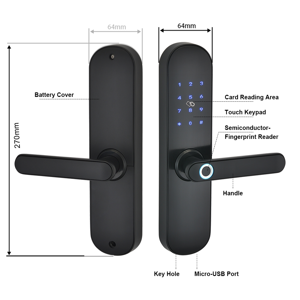 TUYA Smart Door Lock Digital C - Smart Door Lock Wifi 评论和价格