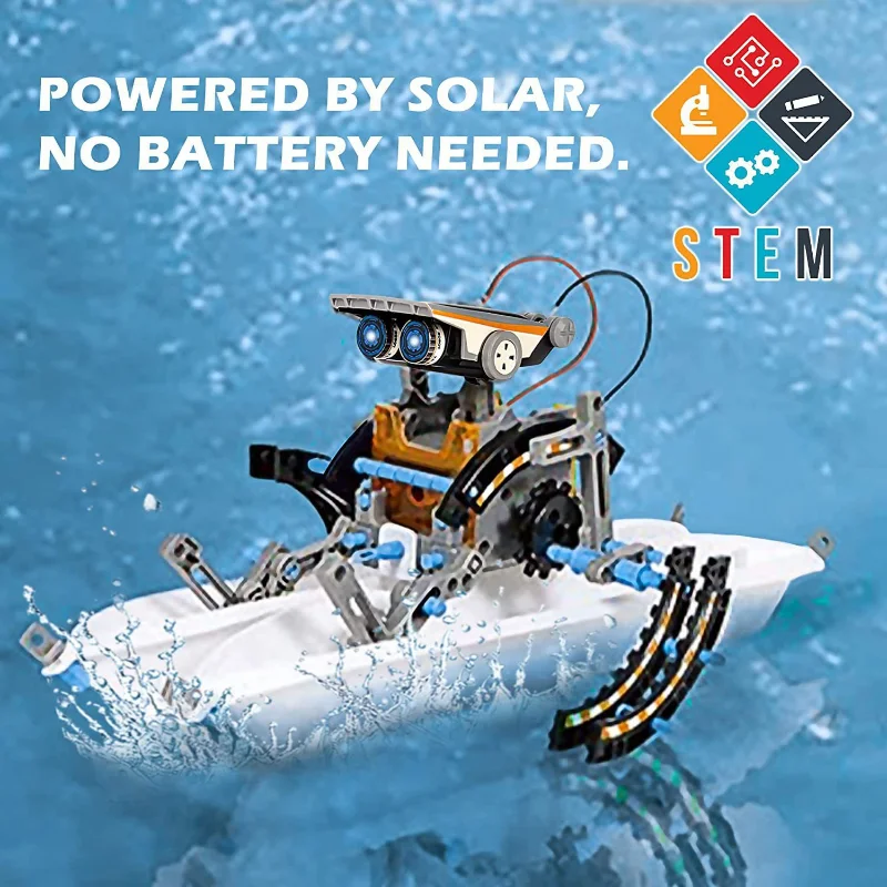 13-in-1 Solar Powered Robot Ki - Stem Robotics Kit 评论和价格