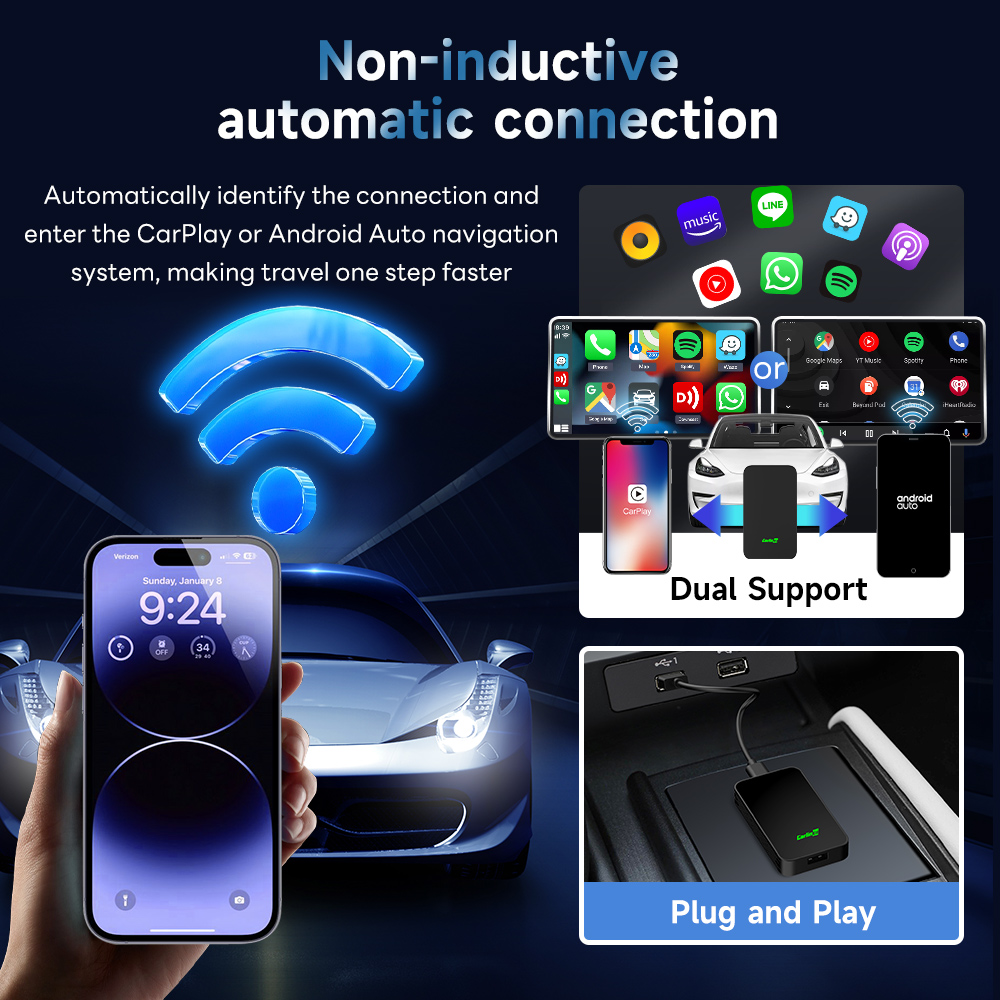 CarlinKit 5.0 Wired to Wireles - Wifi Smart Plug 评论和价格
