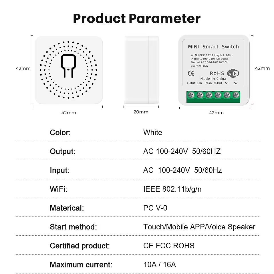 Mini 16A WiFi Switch Smart Lif - Smart Home Automation Kit 评论和价格