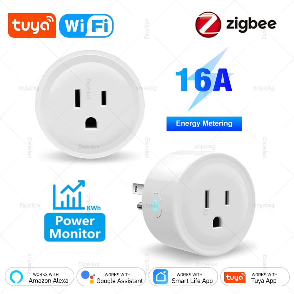 Tuya 16A Smart Plug Zigbee WiF - Wifi Smart Plug 评论和价格