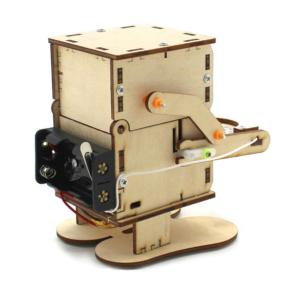 Wooden Assemble DIY Robot Eati - Stem Robotics Kit 评论和价格