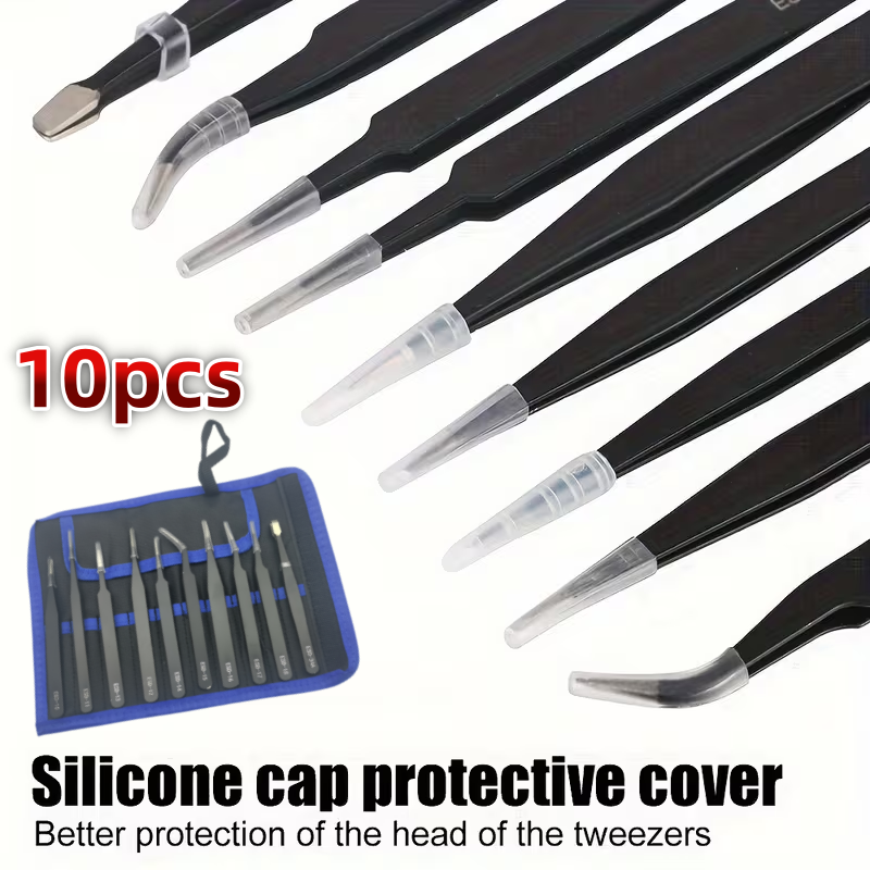 10Pcs ESD Anti‑Static Tweezers - Electronics Project Kit 评论和价格