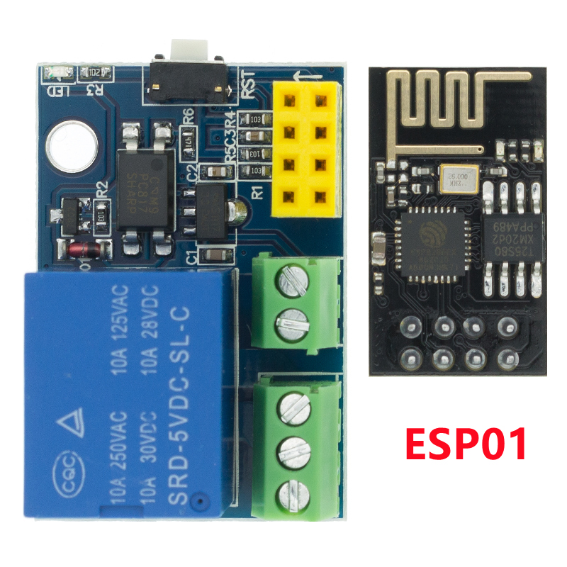 ESP8266 ESP-01 ESP-01S 5V WiFi - Esp8266 Relay Module 评论和价格