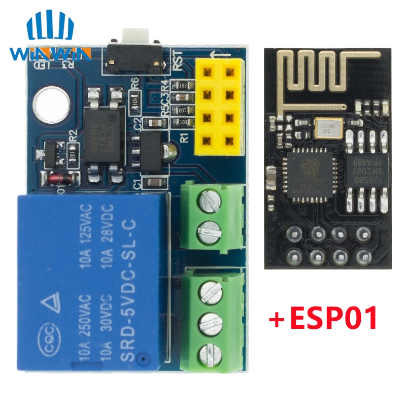 ESP8266 ESP-01 ESP-01S 5V WiFi - Esp8266 Relay Module 评论和价格