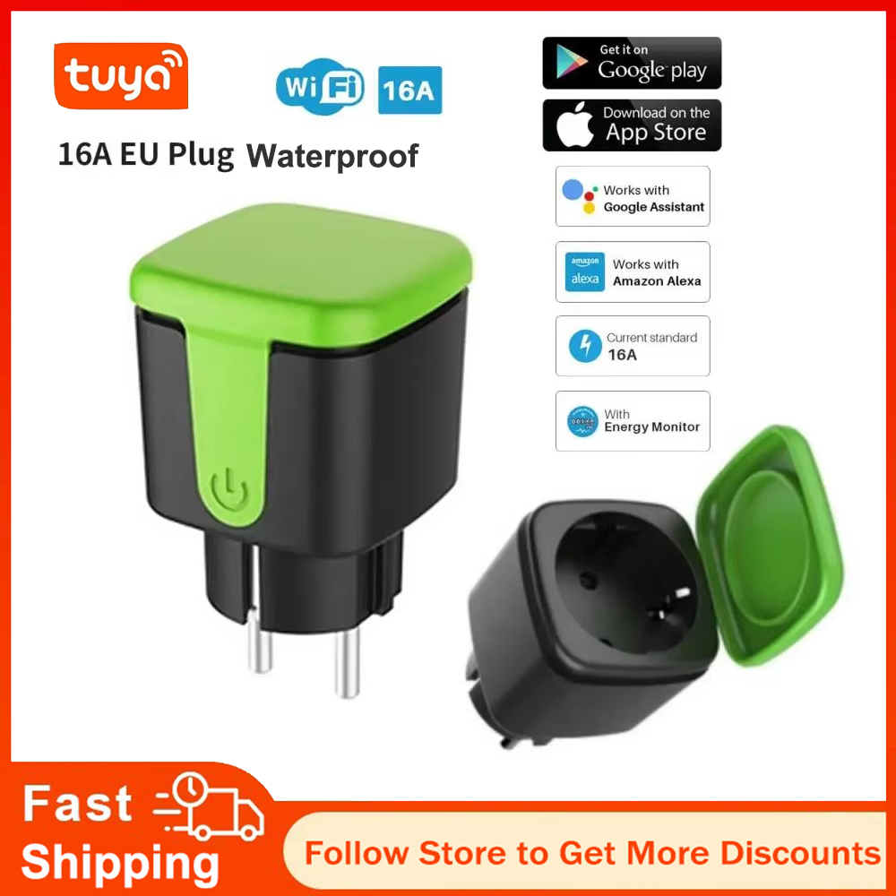 Tuya EU 16A WiFi Smart Waterpr - Wifi Smart Plug 评论和价格