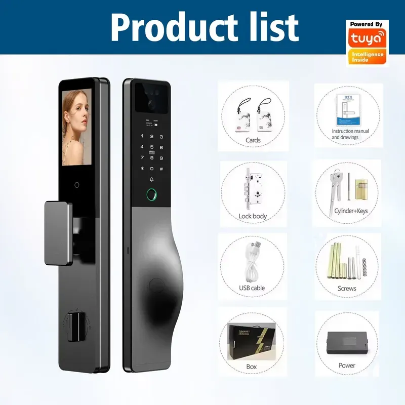 Smart Lock Intercom Password T - Smart Door Lock Wifi 评论和价格