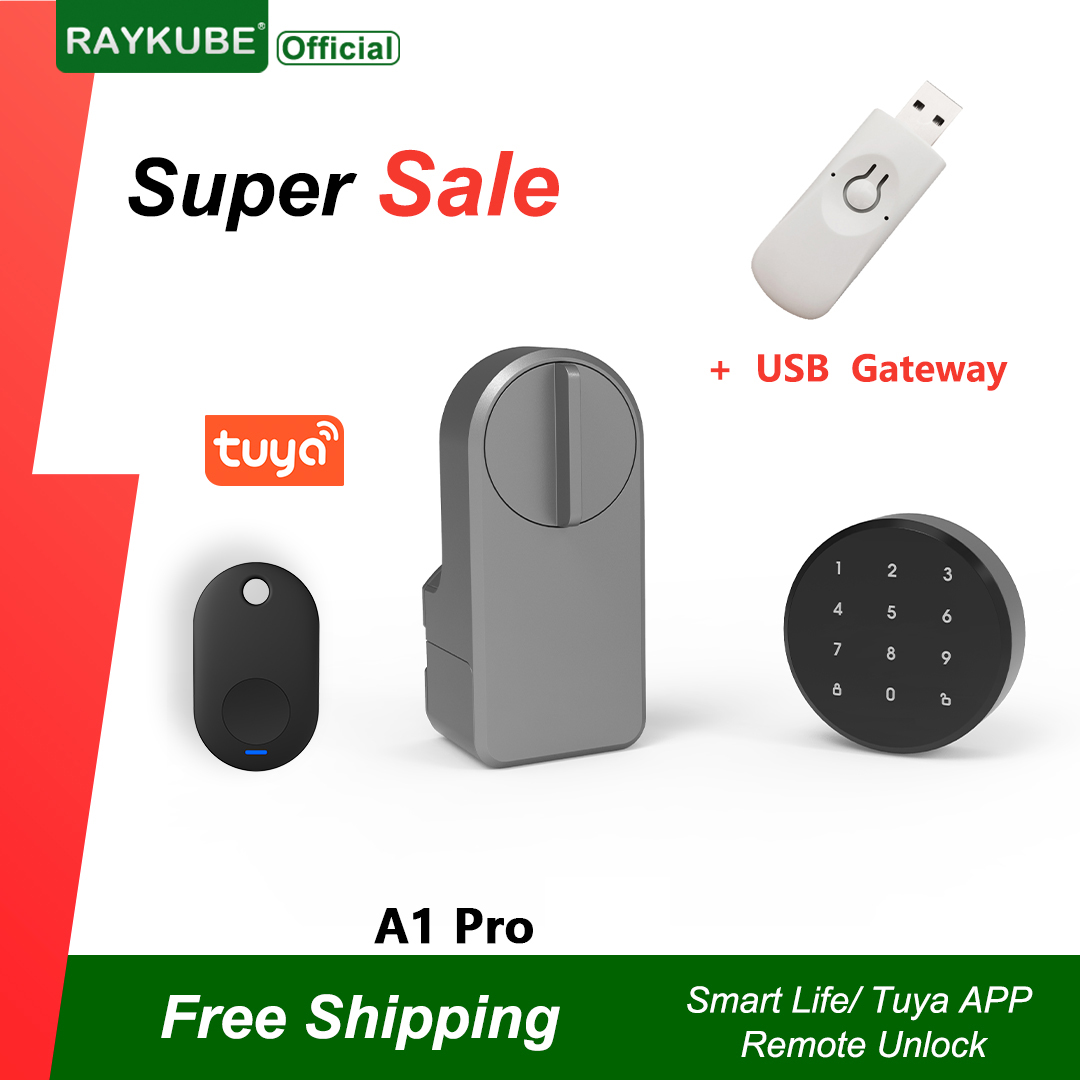 RAYKUBE A1 Pro Tuya BEL Smart  - Smart Door Lock Wifi 评论和价格