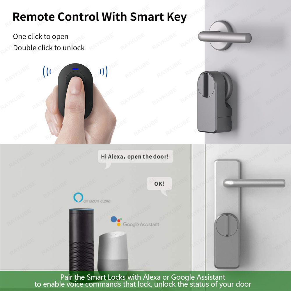 RAYKUBE A1 Pro Tuya BEL Smart  - Smart Door Lock Wifi 评论和价格