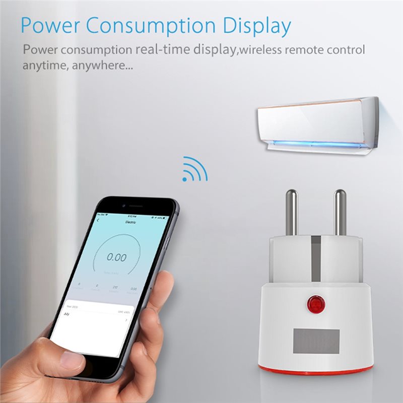 AT21-Tuya Wifi Smart EU Plug 1 - Wifi Smart Plug 评论和价格