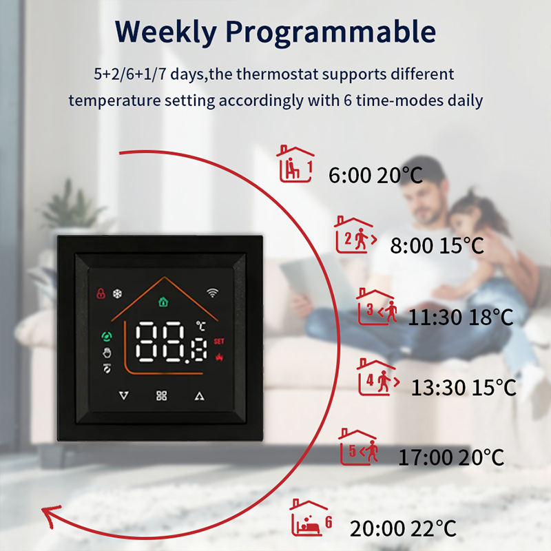 Smart WiFi Thermostat Works Tu - Wifi Thermostat 评论和价格
