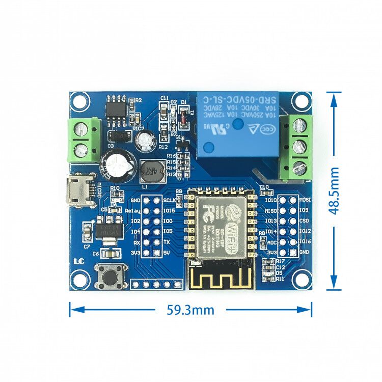 DC5-80V Power Supply ESP8266 W - Esp8266 Relay Module 评论和价格