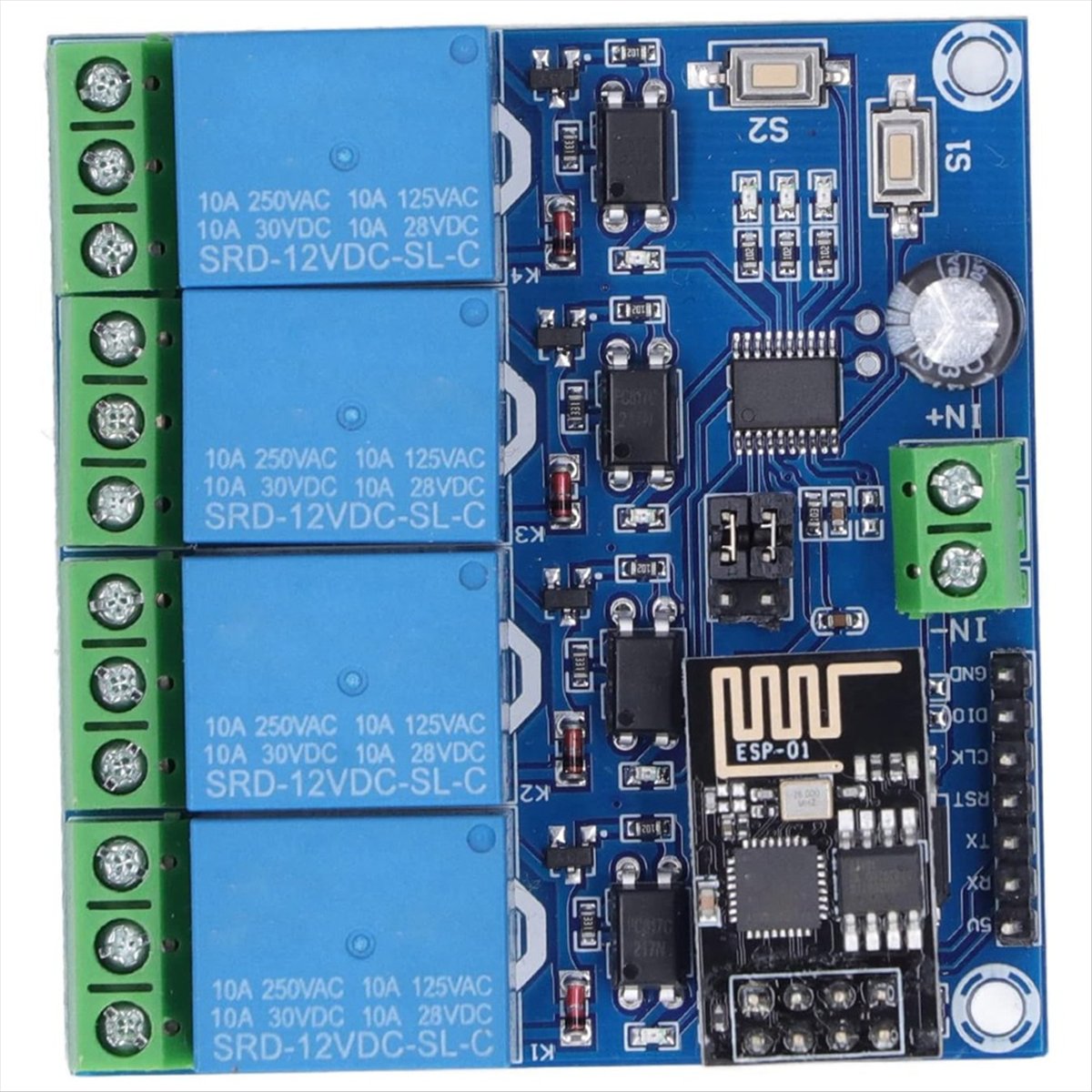 Super Sale 4 Channel WiFi Wire - Esp8266 Relay Module 评论和价格