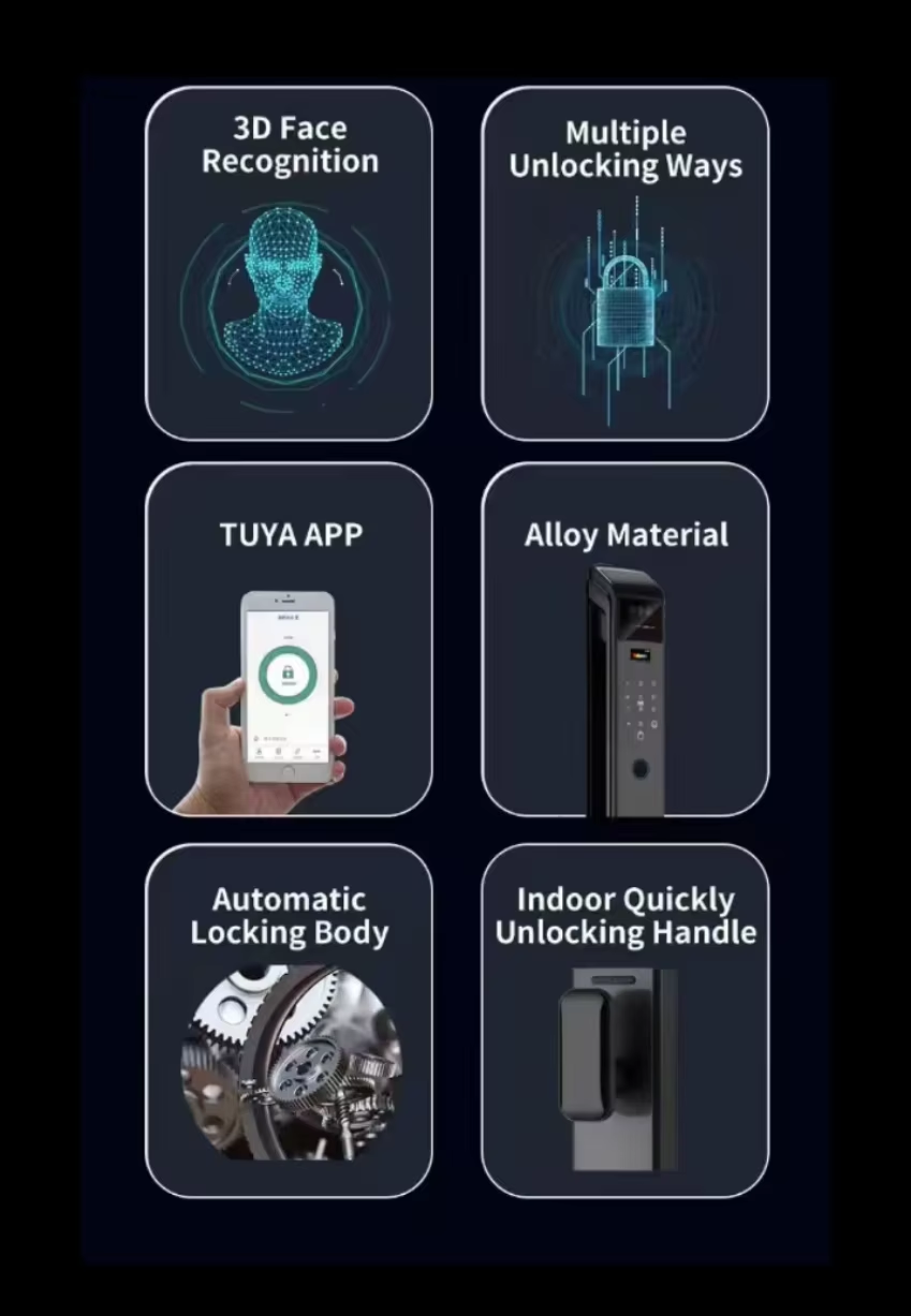 Enrique Wishome 3D Face Finger - Smart Door Lock Wifi 评论和价格