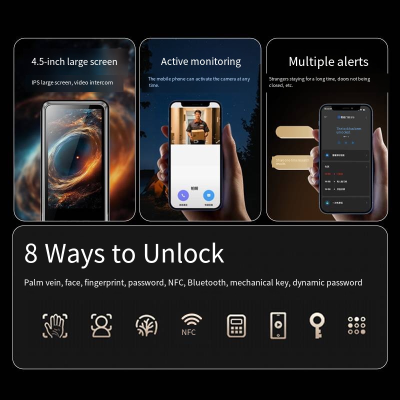 YN S11M Smart Home Digital Ele - Smart Door Lock Wifi 评论和价格