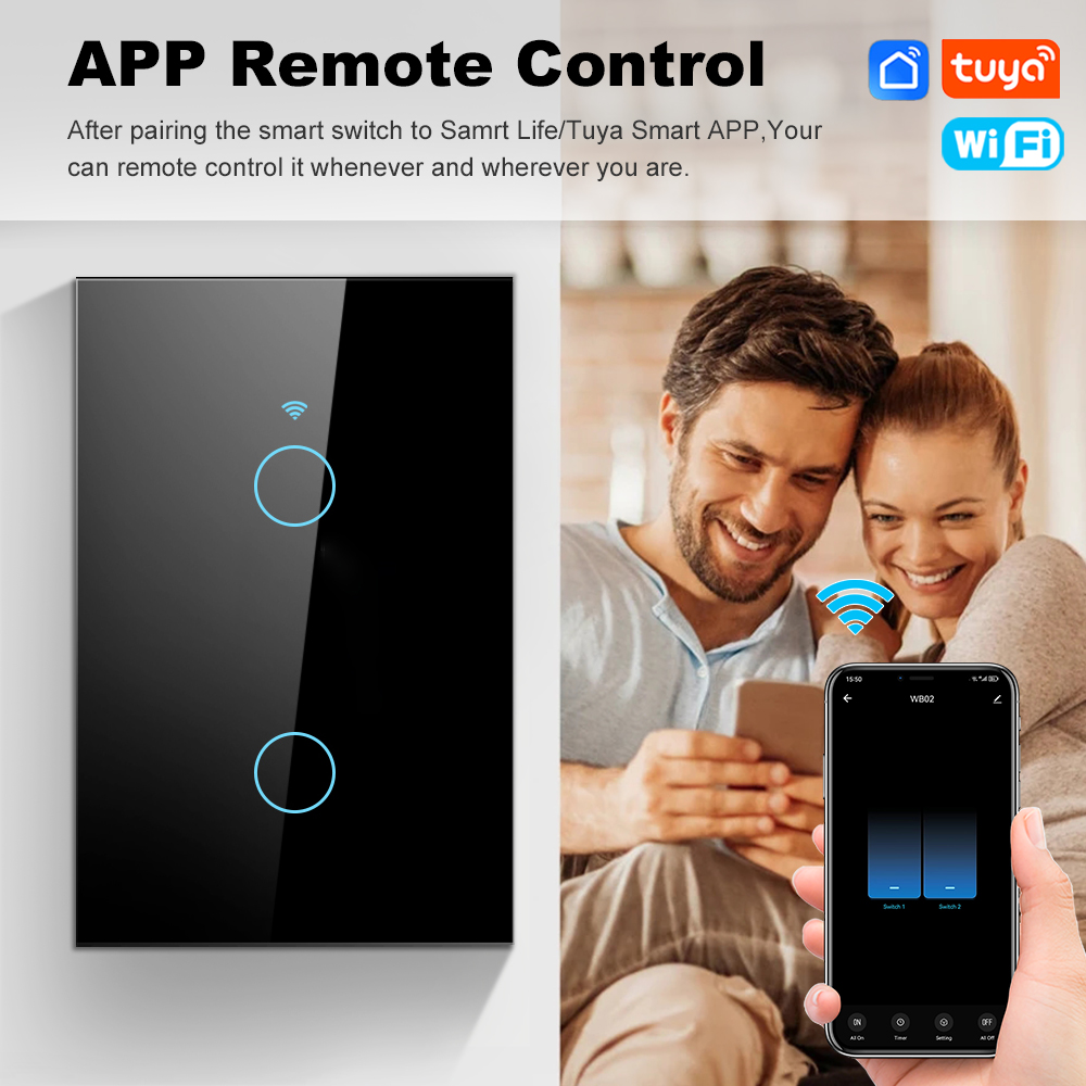 Smart Life Wifi+Bluetooth Touc - Smart Light Switch Wifi 评论和价格
