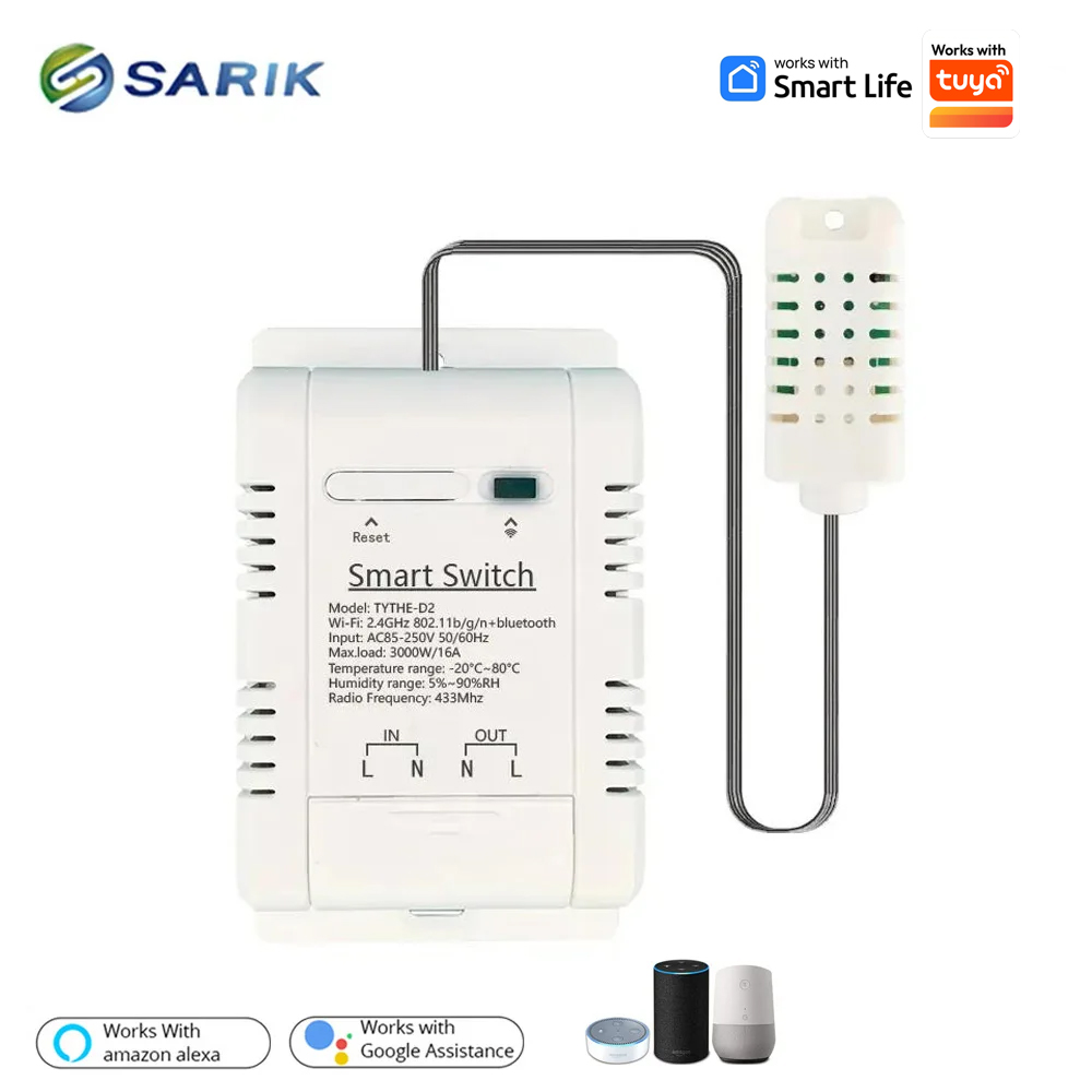 Work with Tuya 16A 3000W WiFi  - Wifi Thermostat 评论和价格