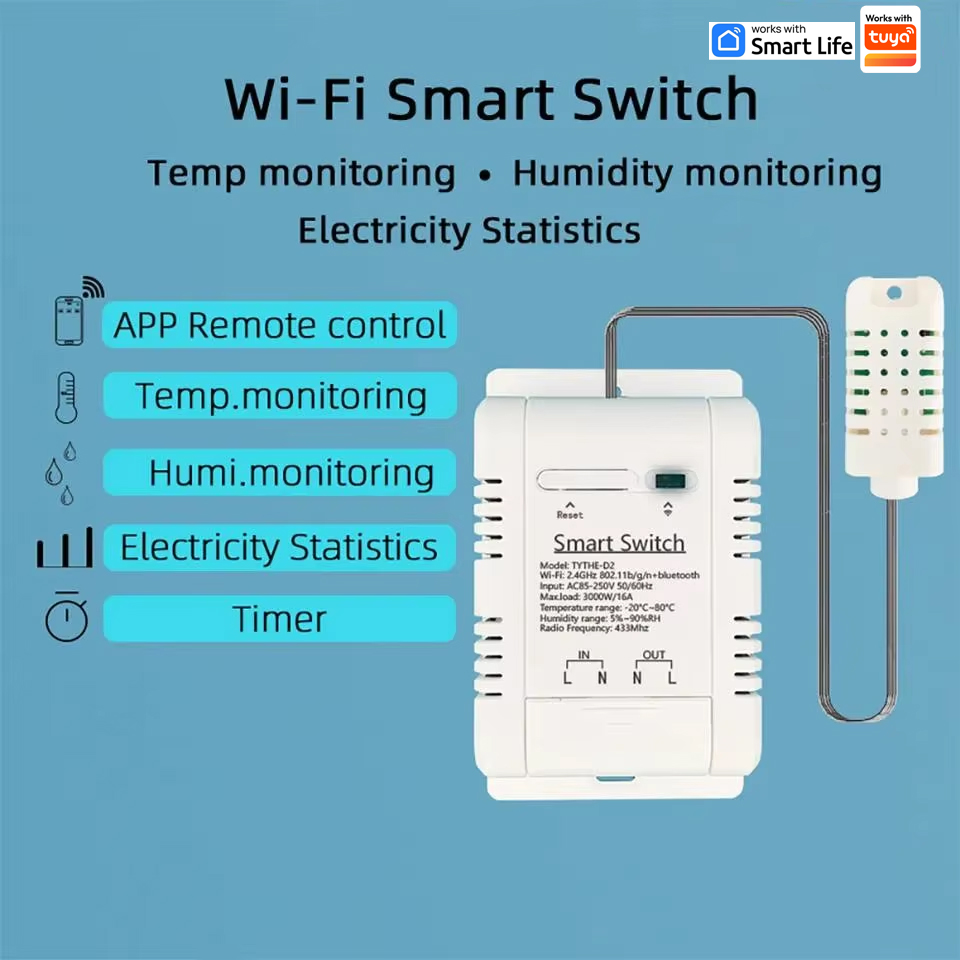 Work with Tuya 16A 3000W WiFi  - Wifi Thermostat 评论和价格