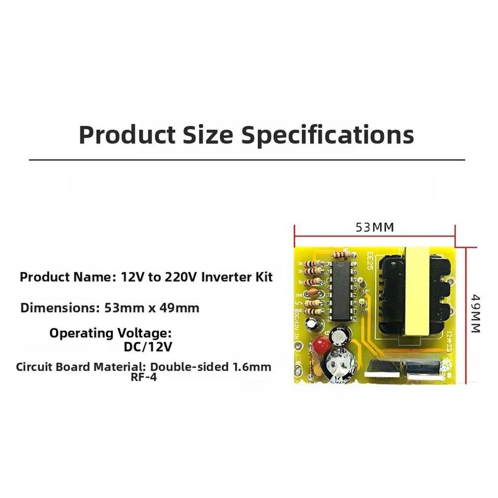 Inverter Kit DC 12V to AC 220V - Electronics Project Kit 评论和价格