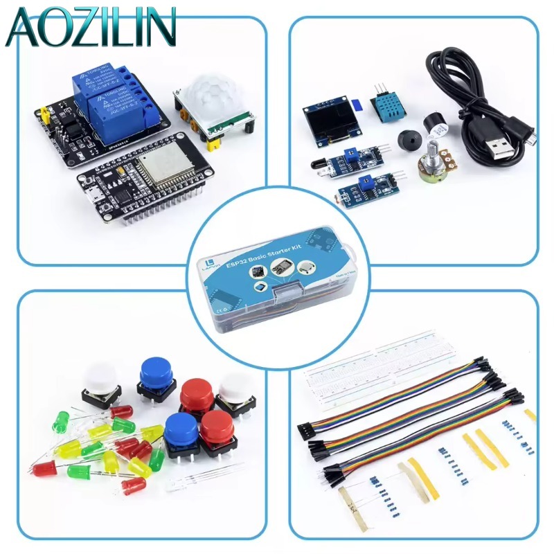 AOZILIN 10 Sets ESP32 Beginner - Iot Kit Beginner 评论和价格