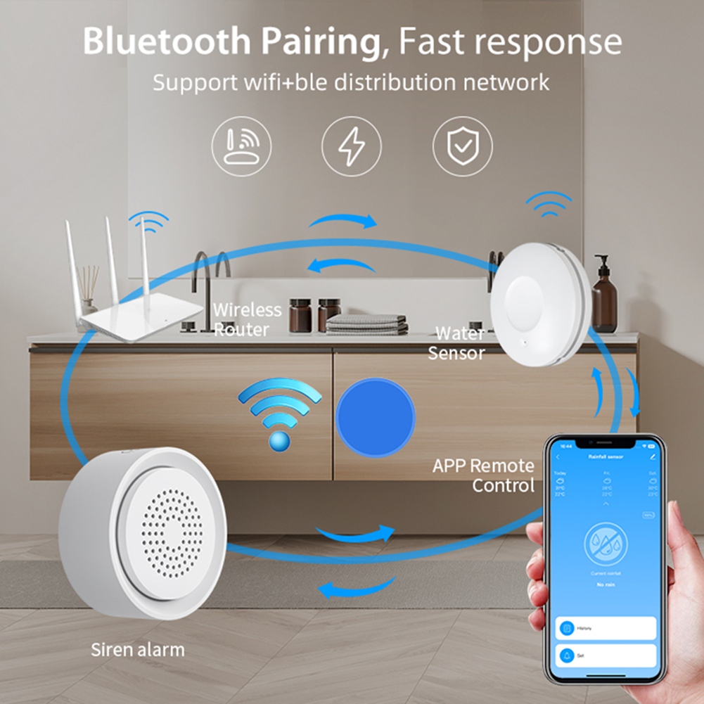 BTLIFE-Flood Detector With Sir - Smart Home Automation Kit 评论和价格