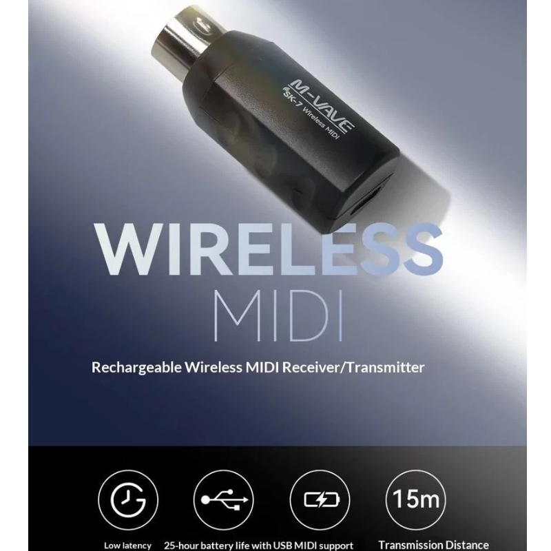 M Vave Sk7 Wireless Midi Adapt - Electronics Project Kit 评论和价格