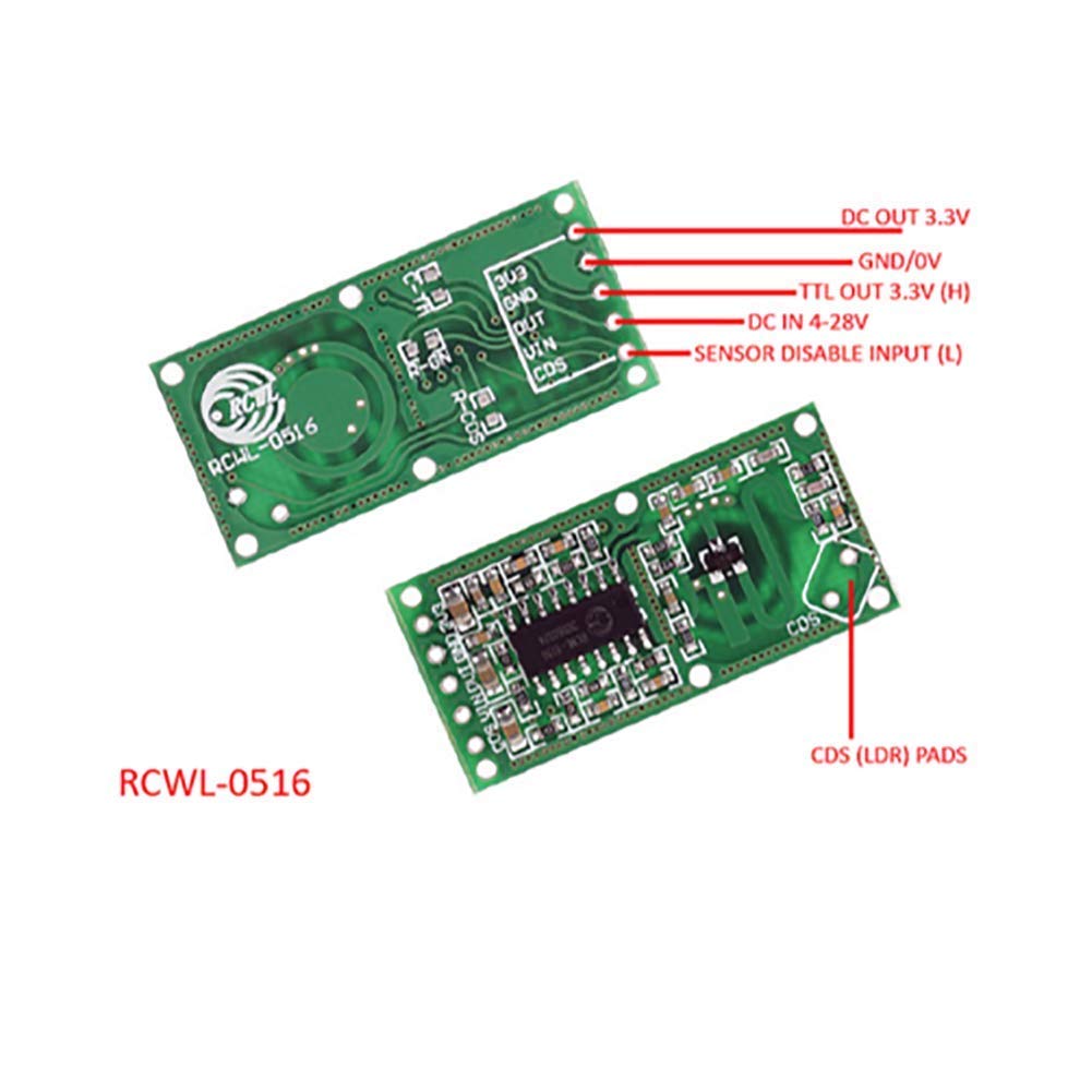 5PCS RCWL-0516 Motion Detectio - Esp8266 Relay Module 评论和价格