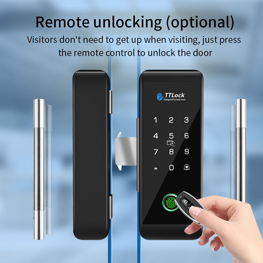 TTLOCK Smart Glass Lock Finger - Smart Door Lock Wifi 评论和价格