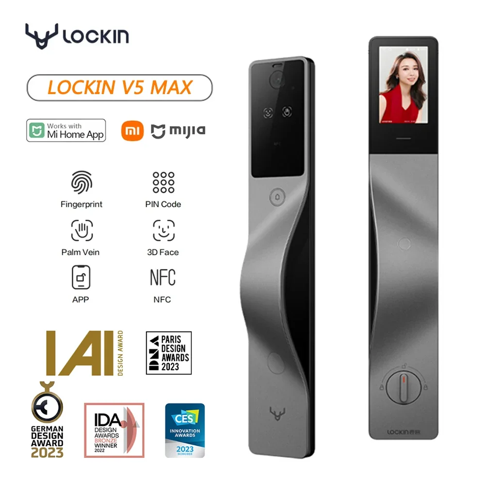 Lockin V5 Max 3D Face Recognit - Smart Door Lock Wifi 评论和价格
