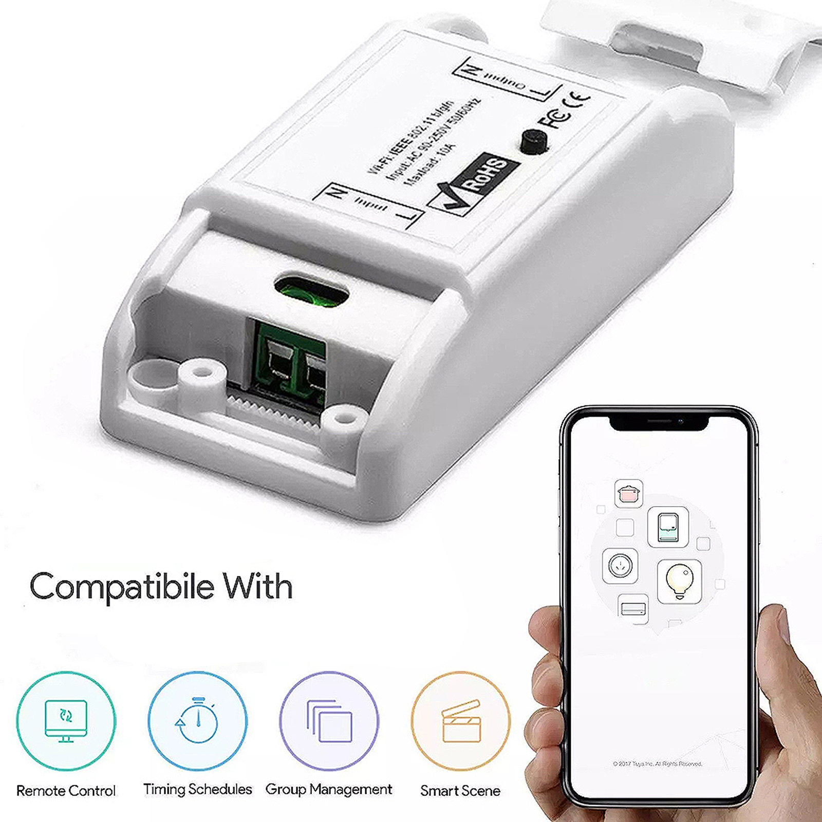 1Pcs WiFi Smart Switch Univers - Smart Light Switch Wifi 评论和价格