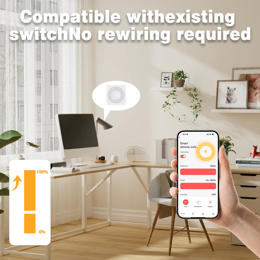 Tuya WiFi Hidden Dimmer Switch - Smart Light Switch Wifi 评论和价格